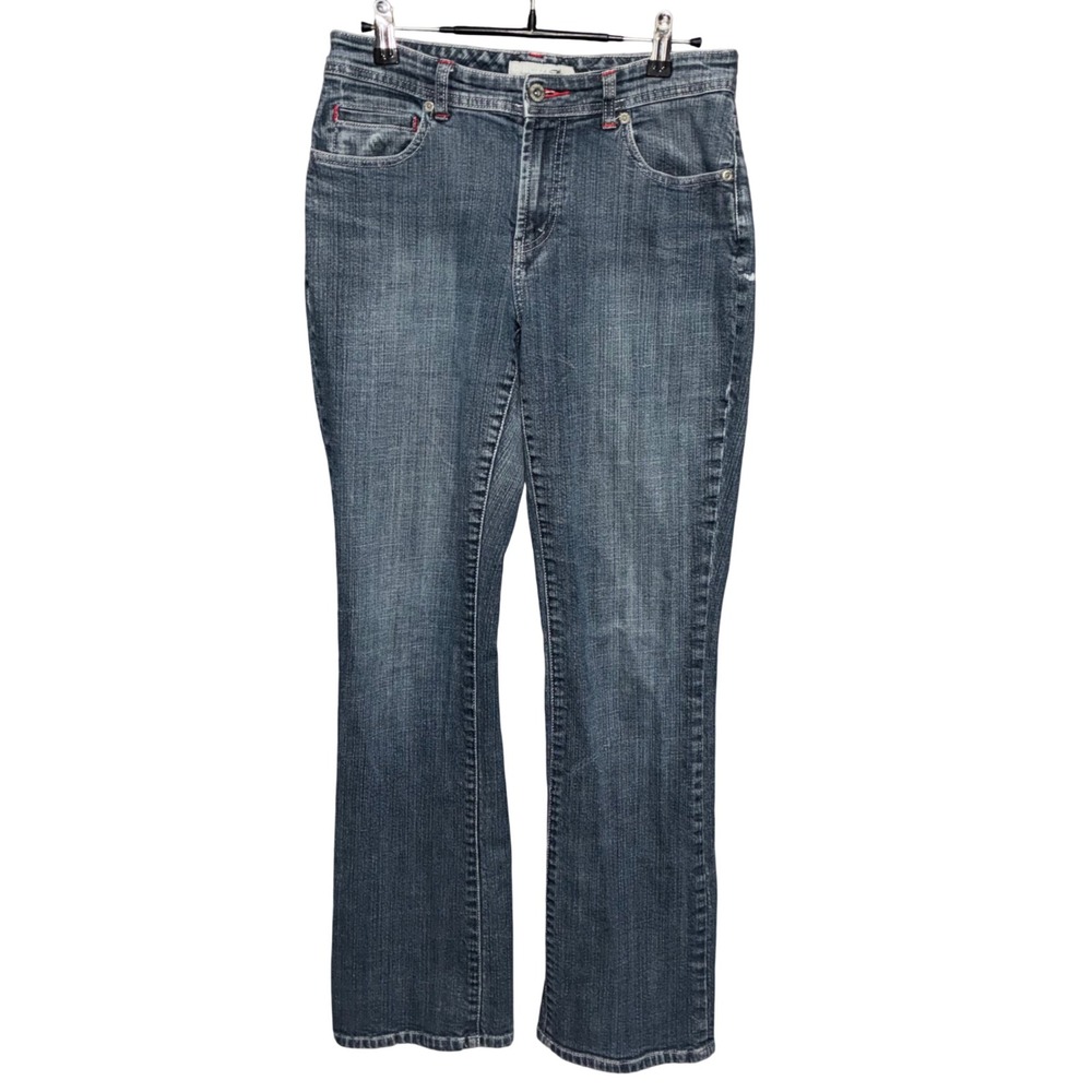 Chico's Platinum Quartz MR Blue Jeans‎ Straight Leg Women Size 1 Reg (US 8)